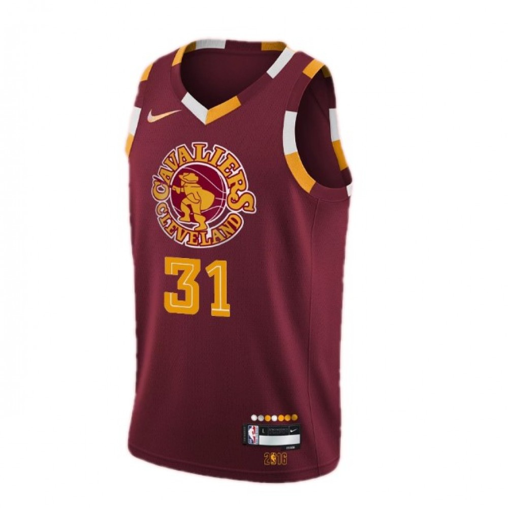Men's Cleveland Cavaliers Jarrett Allen #31 Wine 2021/22 Swingman NBA Jersey - City Edition-Pro Kit Vault | Brand New 26/27 Sports Jerseys